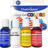 Chefmaster 4-Bottle Set of Patriotic Liqua-Gel Food Coloring, Vibrant Colors, Professional-Grade Dye