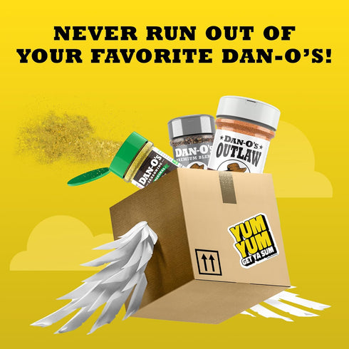 6.9 oz Dan-Os Outlaw Butter Steak Seasoning Buttery Steak & All Purpose Seasoning for Beef, Chicken & Veggies Sugar