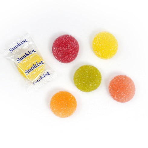 2 Fruit Gems, Pound Bulk Bag, Fruit Gems, Soft Candy Individually Wrapped