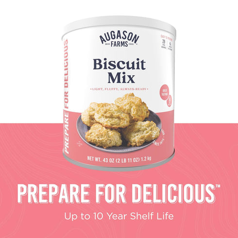 29 10 Buttermilk Biscuit Mix Can Emergency Food Supply, Servings, Year Shelf Life - Biscuit Mix Just Add Water