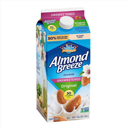 Almond Breeze 64 Oz Blue Diamond, Almond milk, Original, Fl