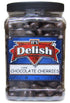 3 lb Gourmet Dark Chocolate Covered Cherries by It's Delish, Jumbo Reusable Container | Premium Dark Bittersweet