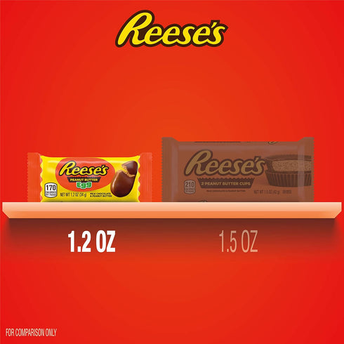 Packs, 1.2 oz (36 Count) REESE'S Milk Chocolate Peanut Butter Eggs, Easter Basket Easter Candy