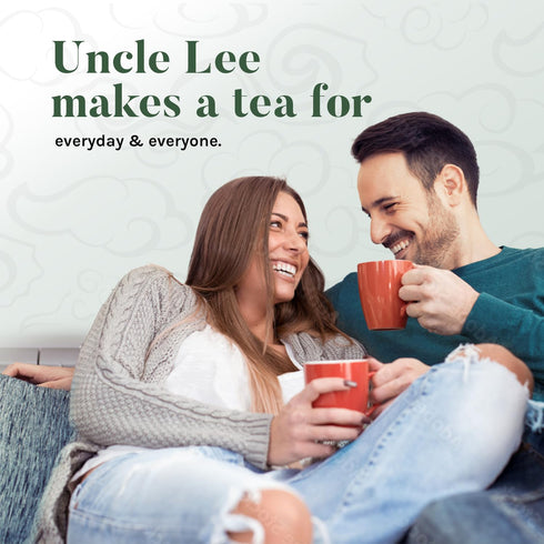 100 Count (Pack 4) Uncle Lee's Tea Organic White Tea - Premium Tea for Everyday Wellness, Low Caffeine