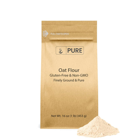 Pure Original Ingredients Gluten Free Oat Flour (1 lb), Finely Ground, Non-GMO, Ideal for Breads & Cakes