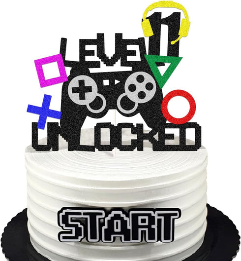 Video Game Party Supplies: Game Controller 11 Cake Topper Decorations for Video Game Party Decor.