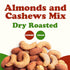 8 Food to Live - Dry Roasted Almonds and Cashews Mix, Ounces Unsalted Oven Roasted Nuts, Protein Rich Trail Mix