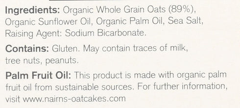 8oz Nairn's Organic Oat Crackers