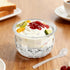 Toyosport 2 Pack Set Chilled Serving Bowls, Transparent Double Layer Plastic Ice Containers for Keeping Food Cold, Dip