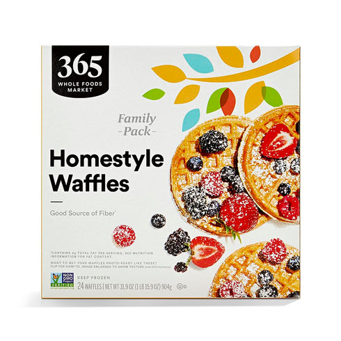 365 by Whole Foods Market , Homestyle Waffles Family Pack, 31.9 oz