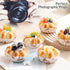 Joeabor 6 Pack Fake Cupcakes, Artificial Cupcakes for Display, Faux Cake Dcor, Realistic Fake Artificial Food