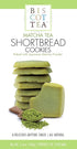BISCOTTEA Matcha Green Tea Shortbread Cookies - 8 Cookies