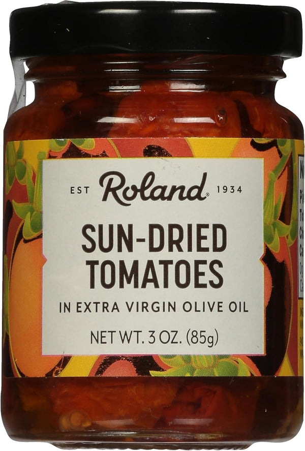 Roland Foods Sun Dried Tomatoes in Extra Virgin Olive Oil, 3 Ounce