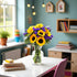 Stargazer Barn Sunflower Fields Bouquet with Vase - Fresh Cut Flower Delivery, Hand-Tied in the USA, Gift for Birthday