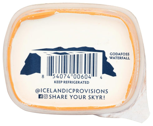 5.3 Icelandic Provisions, Peach and Cloudberry Thick and Creamy SKYR, Ounce