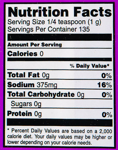 4.75 Oz, (Pack 6) Johnny's Popcorn Salt