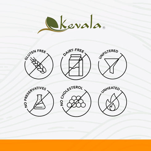 3 lb Kevala Raw Unfiltered Honey - Pure Honey for Daily Baking and Cooking, Authentic Sweetness with no Added Sugar