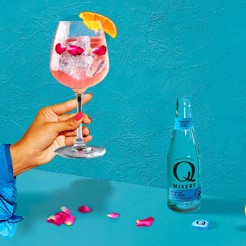 7.5oz 5 PACK Q Mixers Club Soda, Premium Cocktail Mixer Made with Real Ingredients Cans |
