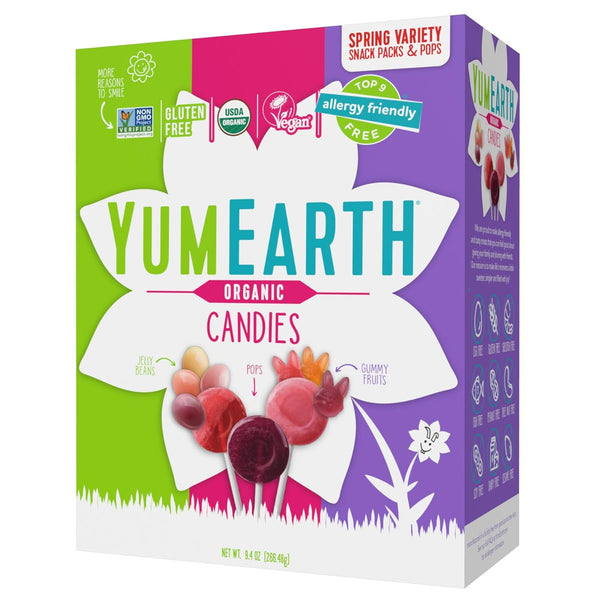 YumEarth Organic Easter Candy Variety Box, 9.4 Ounce - Organic Gummy Fruits,