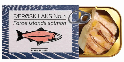 Fangst Faerosk Laks | Tinned Faroe Islands Salmon Flash Grilled in Cold