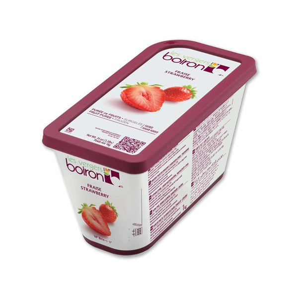 Les Vergers Boiron Strawberry Fruit Puree - Frozen - By - 85% Fruit - 2.2
