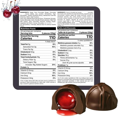 (24 ANDY ANAND CHOCOLATIER Belgian Dark Chocolate Cherry Cordials - Handmade Liquid Center Filled Chocolate Covered