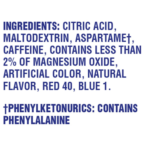 120 Pack, 4 30 Packets Crystal Light Grape Naturally Flavored Powdered Drink Mix with Caffeine, ct Boxes of On-the-Go
