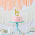 Gold Glitter Half Year Old Cake Topper - Half Year 1/2 Cake Topper for Baby Shower/Birthday Party Decorations