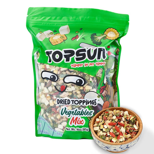 Dried Ramen Toppings Vegetable Mix 14oz - 12 Veggie Blend with Superfood