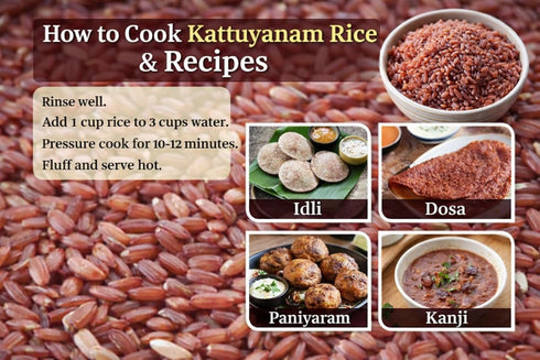 (4 Lb) 12+months Rigel Spices | Forest Elephant Red Rice | Kaatu Yaanam Ancient Rice | Kattuyanam rice | aged | GLUTEN