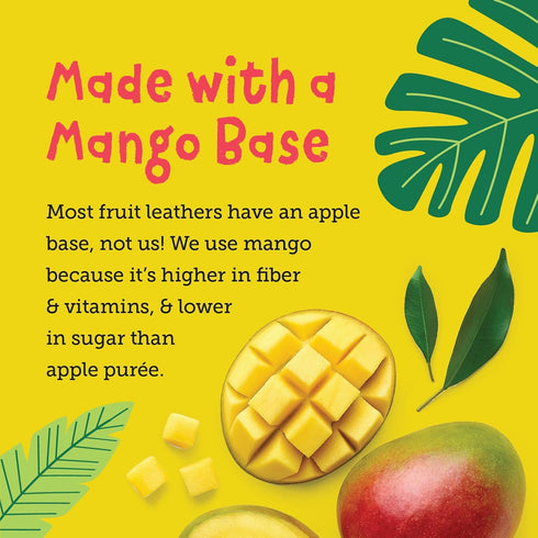 Pack, Pack, 1.0 oz (Pack 12) YOU LOVE FRUIT - MANGO All Natural Fruit Snacks, Healthy Snack Real Fruit! Gluten Free