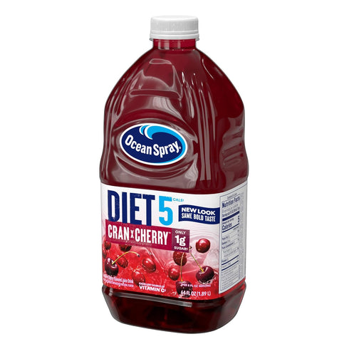 64 Oz (Pack 1) Ocean Spray Diet Cran-Cherry Cranberry Cherry Juice Drink, Fl Bottle