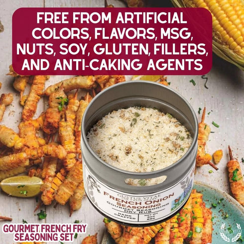 Set Pack 2024 6 Packed, GLP-1 Gourmet French Fry Seasoning - Six | Oprah's Favorite Thing | Authentic Small Batch