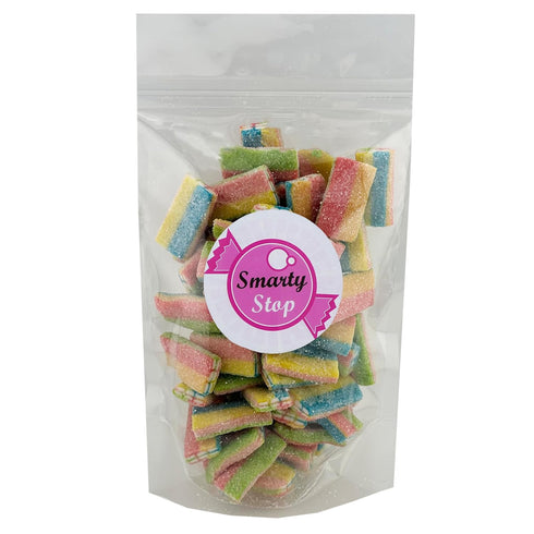 Smarty Stop Gummy (1 (Pack 1), Sour Licorice Filled Candy, Brick Shaped Bite-Sized Pieces Pound of Rainbow)