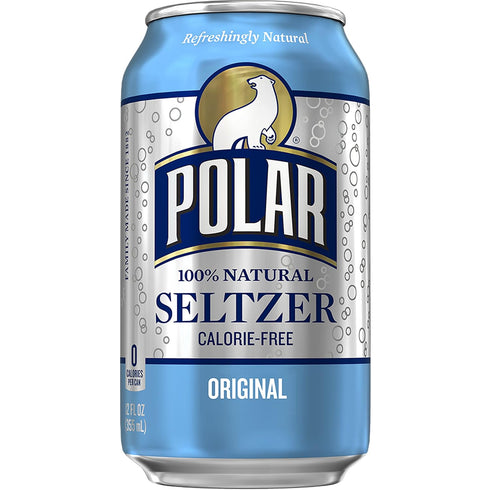 12 oz 12 pack Polar Beverages Seltzer Water Original, fl cans