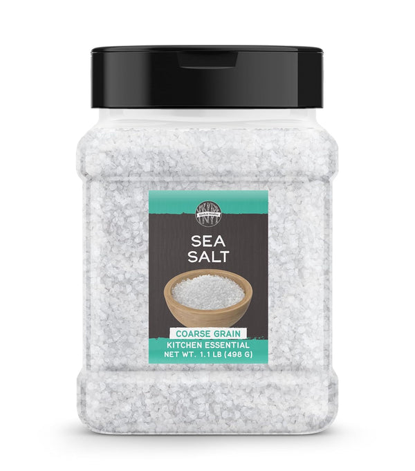 Birch & Meadow Coarse Grain Sea Salt, 1.1 lb, Kitchen Essential, Cooking