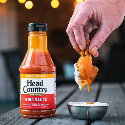 Head Country Bar-B-Q Honey Buffalo Wing Sauce, 19.5 oz, Pack of 1, Slather, Dip or Snack