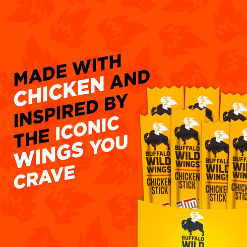 6g 0.97 oz. (24 Count) Slim Jim Giant Chicken Sticks, Buffalo Wild Wings Buffalo Style, Protein per Stick