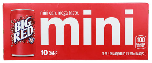 BIG RED Soda 7.5 oz Mini Can 30 Pack