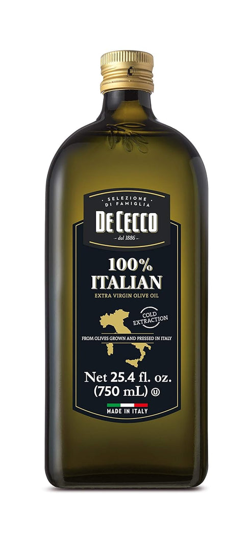 De Cecco Extra Virgin 100% Olive Oil, Made in Italy, Cold Extraction,