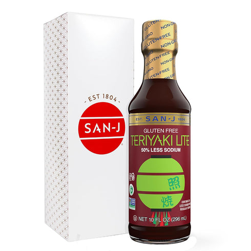 San-J - Gluten Free LITE Teriyaki Sauce with 50% Less Sodium -