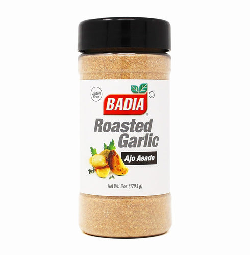 Badia Roasted Garlic Powder Seasoning, 6 oz Smoky, Roasted Sweet Garlic Flavor