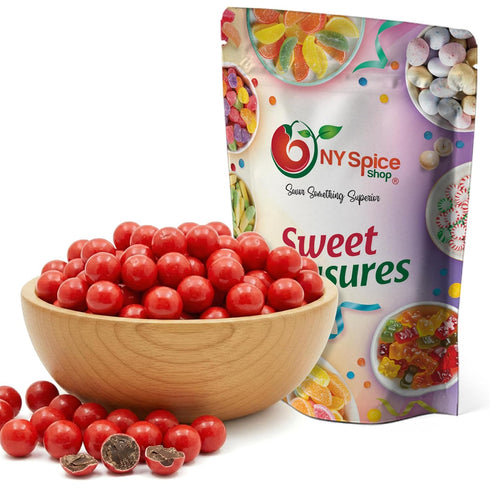 NY Spice Shop Red Shimmer Sixlets Candy - 5 Pound Chocolate Candy