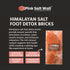 Himalayan Salt Foot Bricks Pair of Natural Pink Salt Blocks for Feet, Rest & Spa Stones Natural Salt Block, Salt Brick