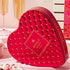 Chocolate Gift Basket | Heart Shaped Gift Present for Her, Him, Mom, Wife, Spouse, Romance with Assorted Milk Chocolate