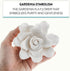 1 Count Global Sugar Art Gardenia Sugar Cake Flowers Jumbo White with Wire, by Chef Alan Tetreault
