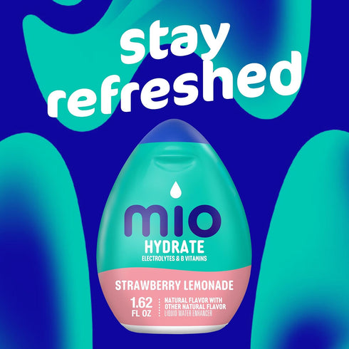 1.62 oz mio Hydrate Strawberry Lemonade Flavored with other natural flavor Liquid Water Enhancer, fl Bottle