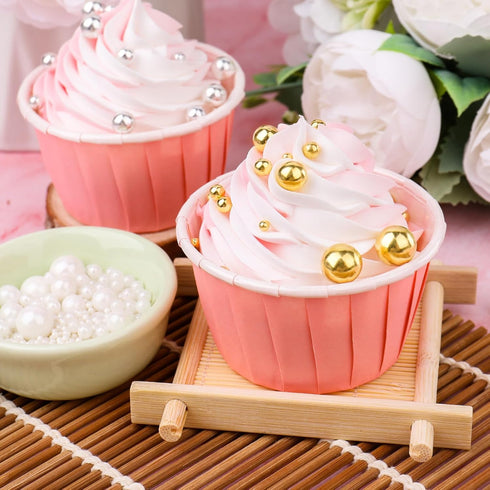 6 4.6 oz Pastel Pearl Sprinkles for Cake Decorating, Sizes Mix Edible Pearl Sugar Easter Sprinkles for Baking Cupcake