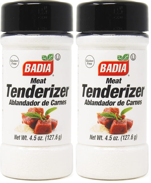 Badia Meat Tenderizer, 4.5 oz - Unseasoned Enzyme Blend for Tender Cuts