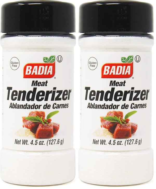 Badia Meat Tenderizer, 4.5 oz - Unseasoned Enzyme Blend for Tender Cuts
